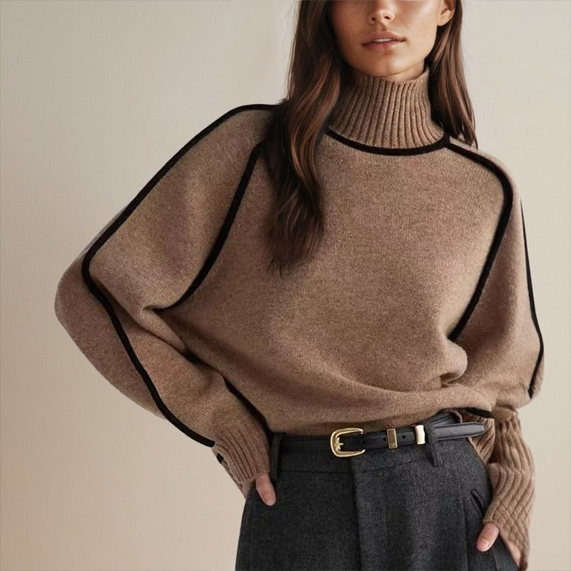 Emilie™ – Blød og Elegant Turtleneck Trøje med Unikke Detaljer