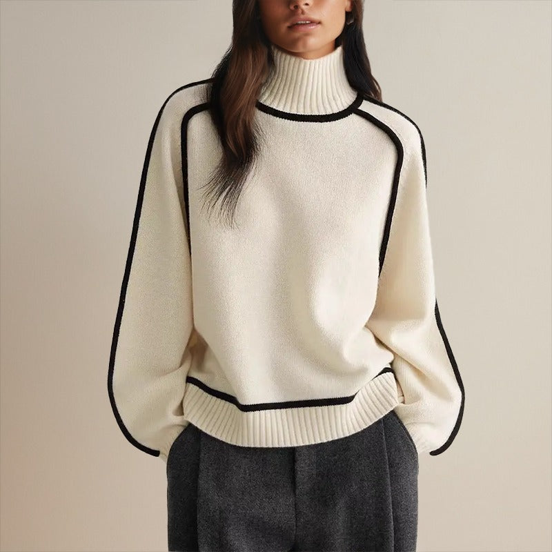 Emilie™ – Blød og Elegant Turtleneck Trøje med Unikke Detaljer